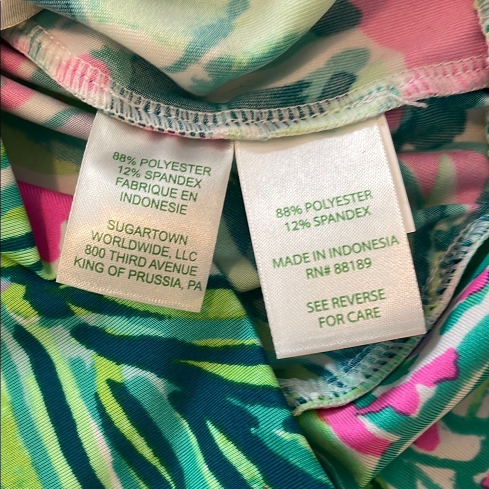 Lilly Pulitzer Tank Top with Gold Chain neckline - Picture 10 of 10